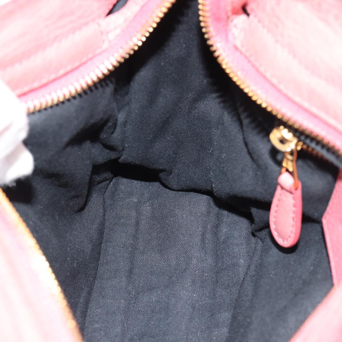 BALENCIAGA Giant Mini City Hand Bag Leather 2way Pink Gold 309544 Auth 186254M