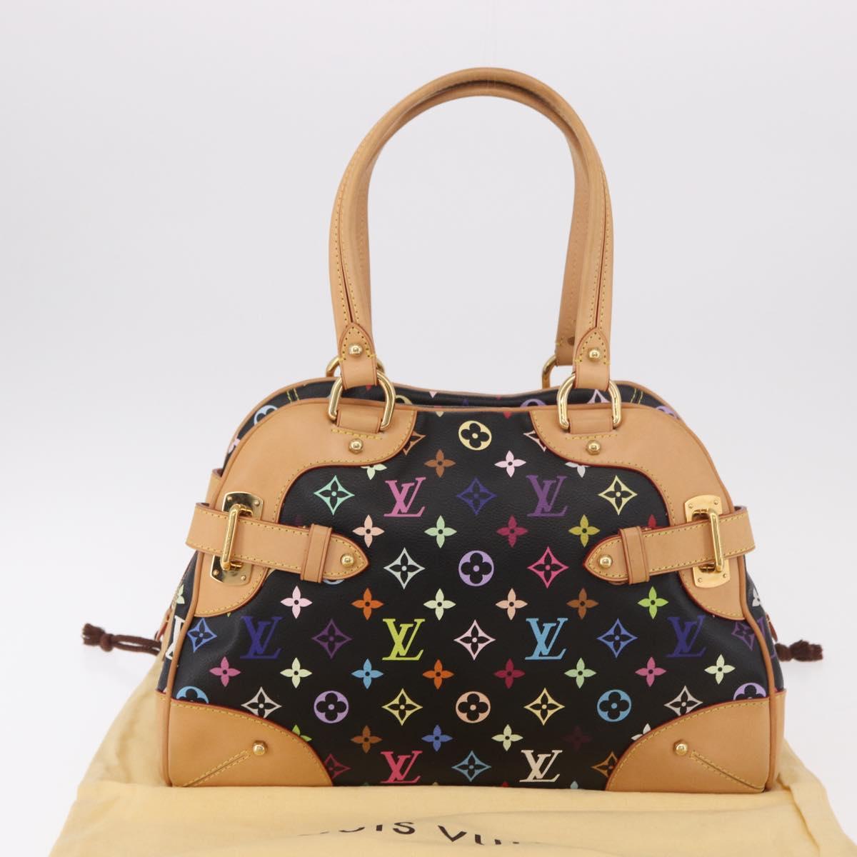 LOUIS VUITTON Monogram Multicolor Claudia Hand Bag Black M40194 Auth 186255SAV