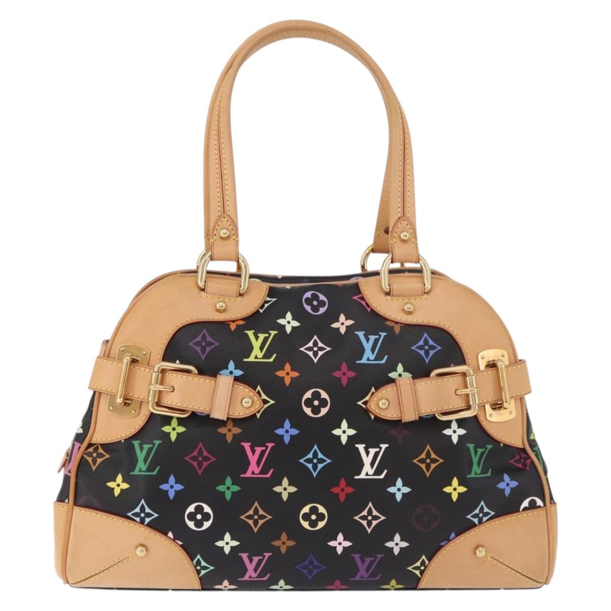 LOUIS VUITTON Monogram Multicolor Claudia Hand Bag Black M40194 Auth 186255SAV