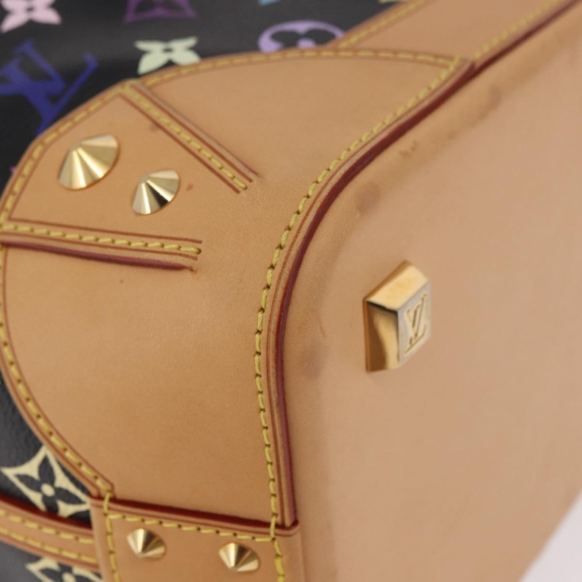 LOUIS VUITTON Multicolor Shirley MM Tote Bag Black M93213 LV Auth 186256SAV