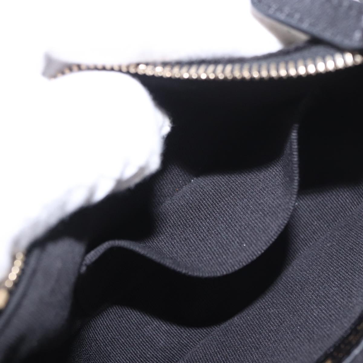 CHANEL Matelasse Chain Shoulder Bag Velor Black Gold CC Auth 186258SM
