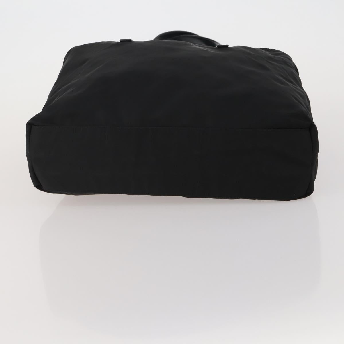 PRADA Hand Bag Nylon 2 Set Black Yellow Auth 186260