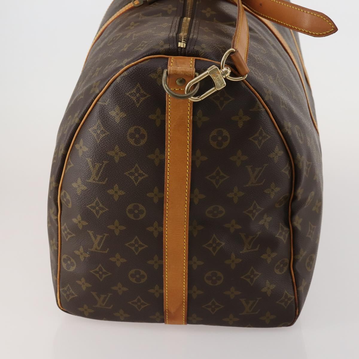 LOUIS VUITTON Monogram Keepall Bandouliere 60 Boston Bag M41412 LV Auth 186276A