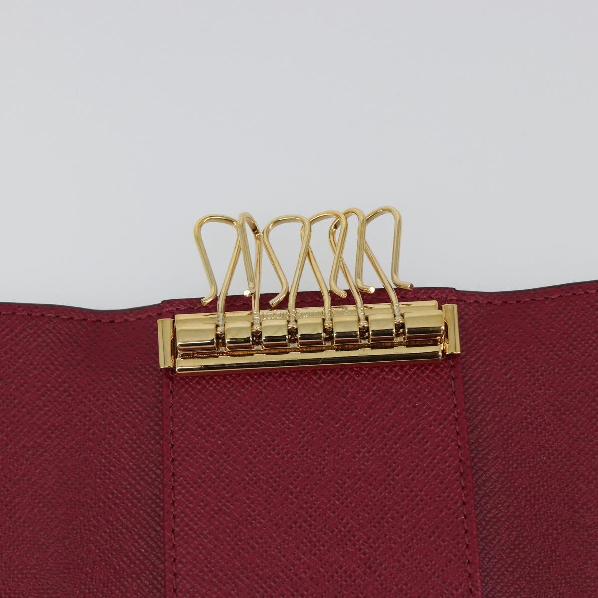 LOUIS VUITTON Monogram Multicles 6 Key Case Fuchsia M60701 LV Auth 186281V