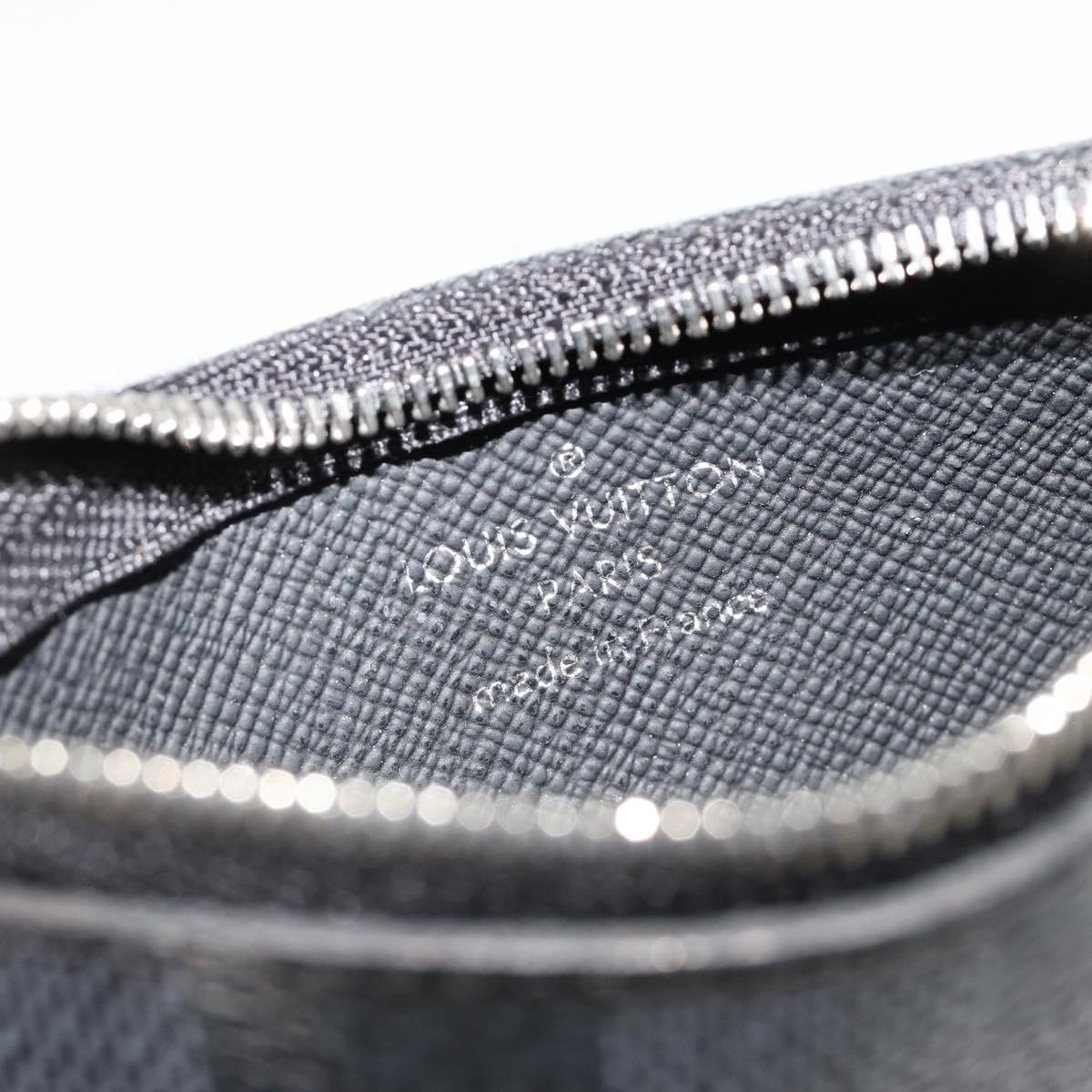 LOUIS VUITTON Damier Graphite Pochette Cles Coin Purse N61235 LV Auth 186286V