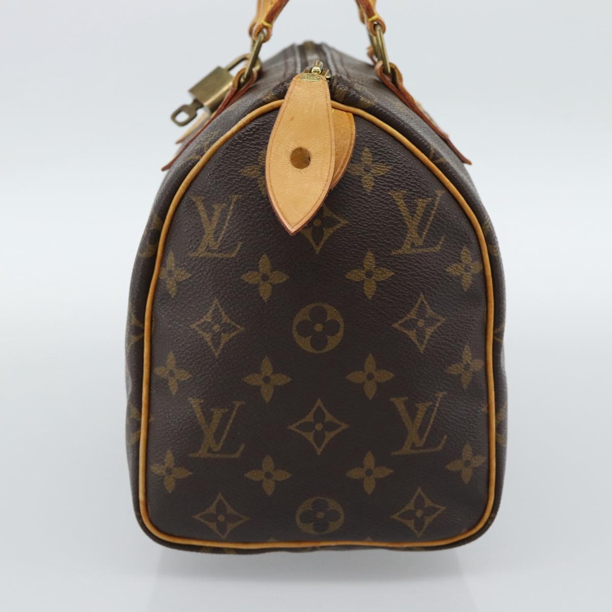 LOUIS VUITTON Monogram Speedy 25 Hand Bag M41528 LV Auth 186287A