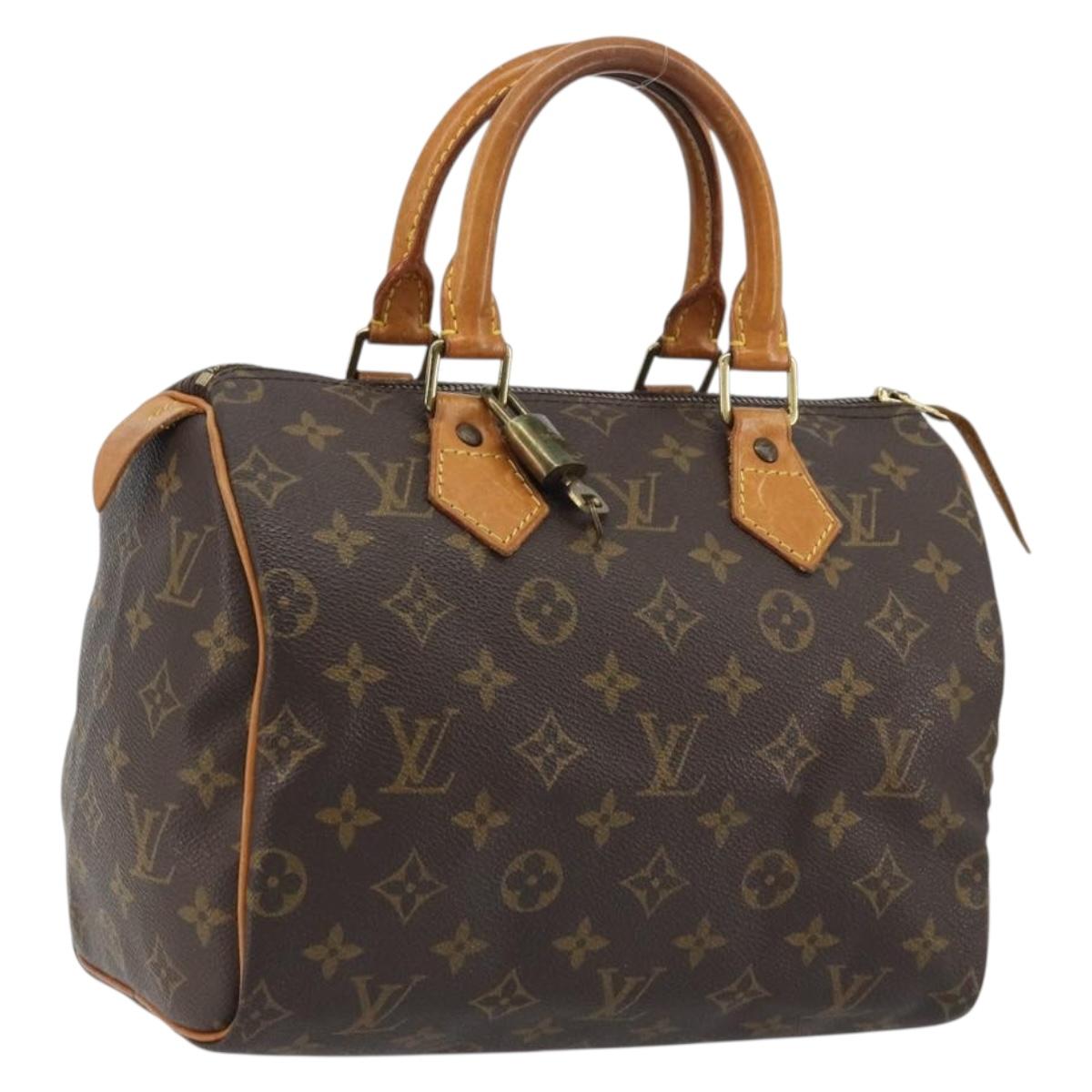 LOUIS VUITTON Monogram Speedy 25 Hand Bag M41528 LV Auth 186288A