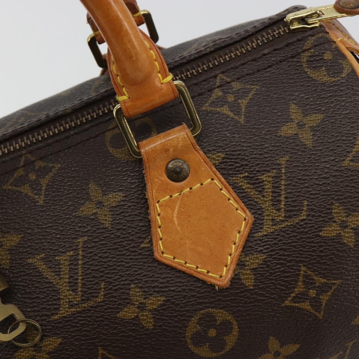 LOUIS VUITTON Monogram Speedy 25 Hand Bag M41528 LV Auth 186288A
