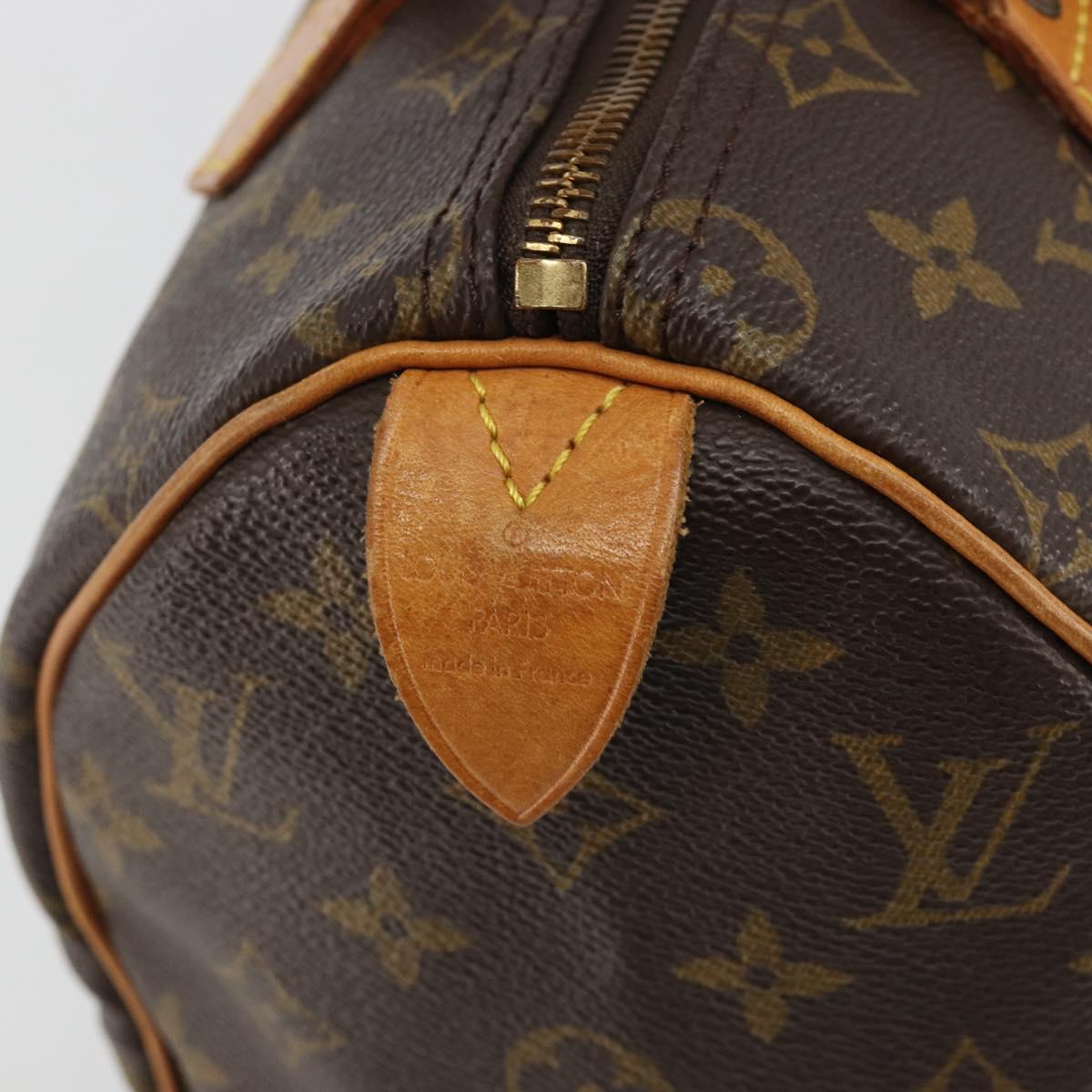 LOUIS VUITTON Monogram Speedy 25 Hand Bag M41528 LV Auth 186288A