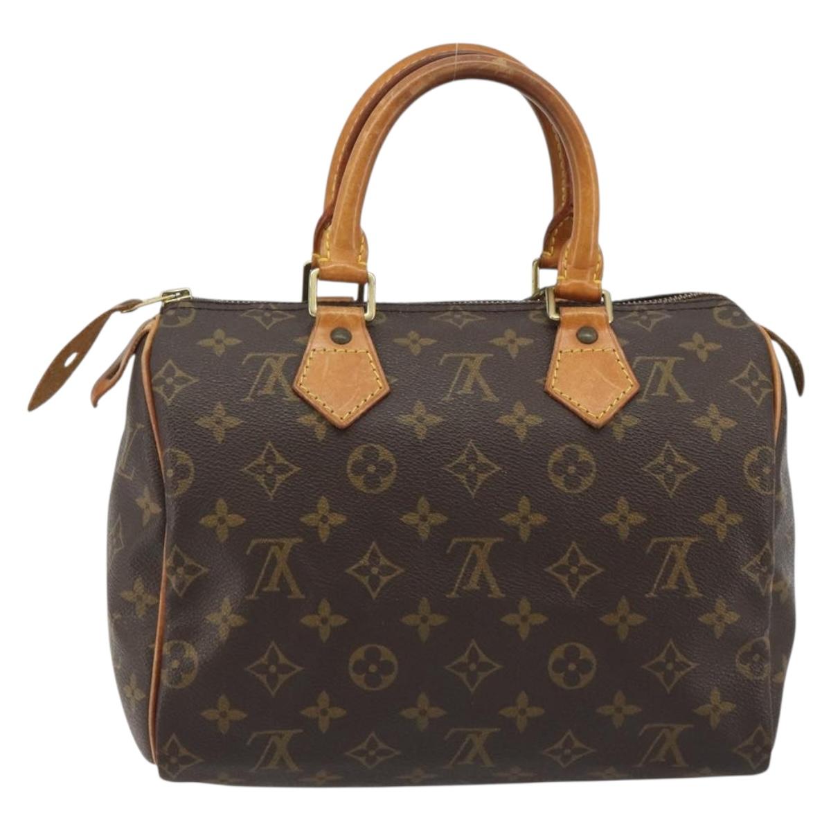 LOUIS VUITTON Monogram Speedy 25 Hand Bag M41528 LV Auth 186288A