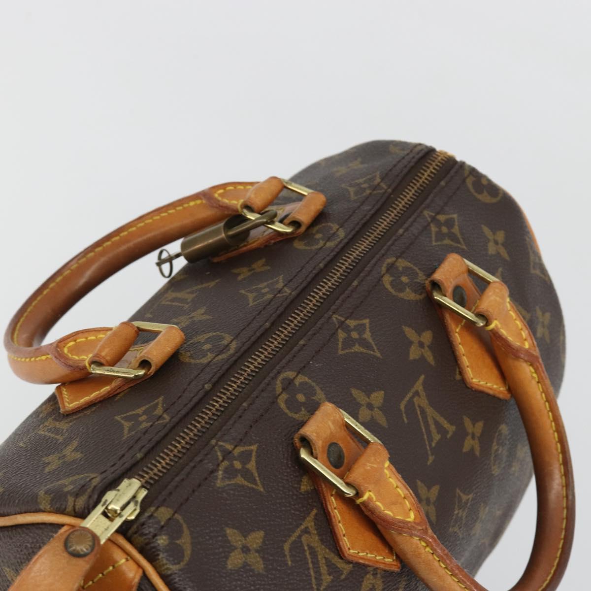 LOUIS VUITTON Monogram Speedy 25 Hand Bag M41528 LV Auth 186288A