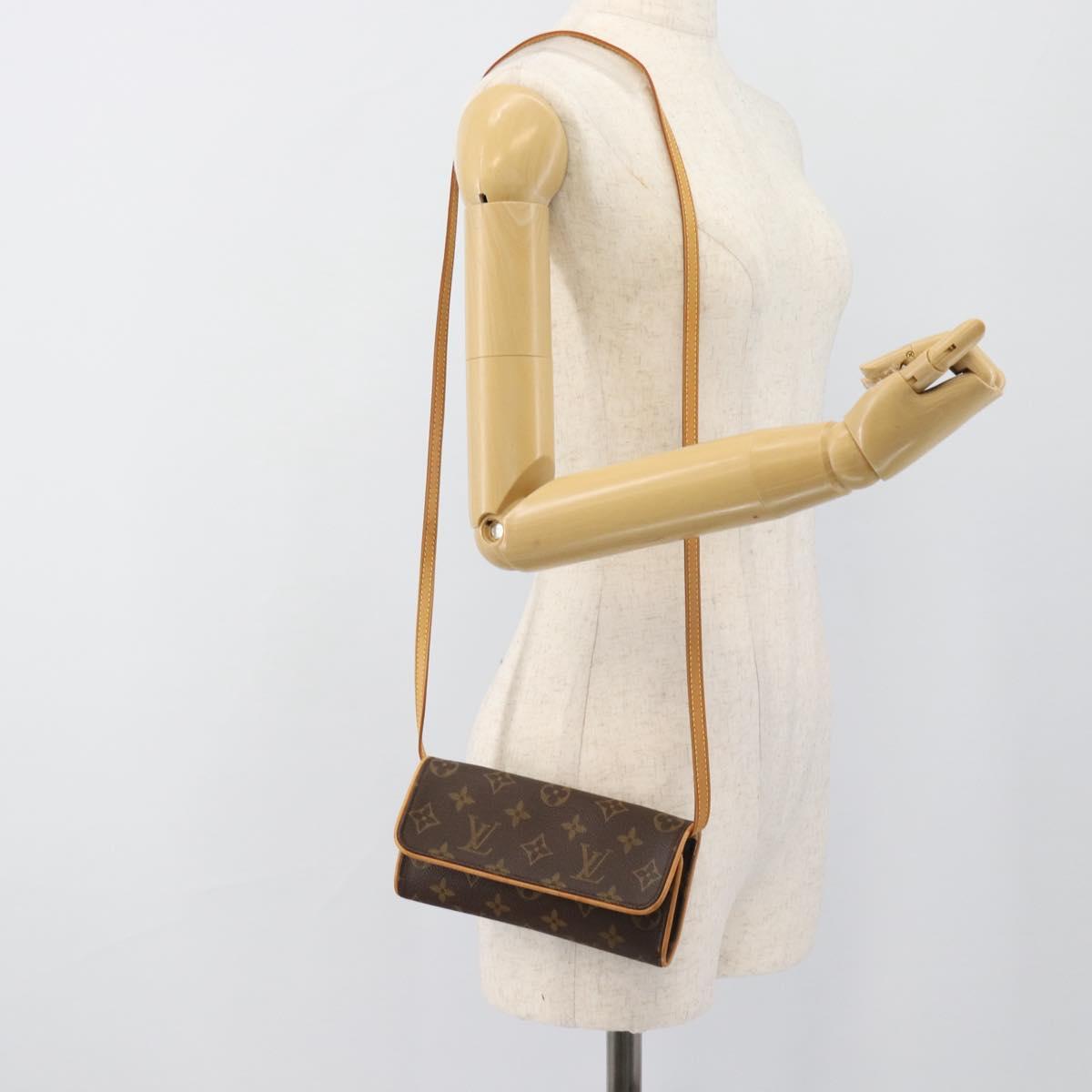 LOUIS VUITTON Monogram Pochette Twin PM Shoulder Bag M51854 LV Auth 186295V