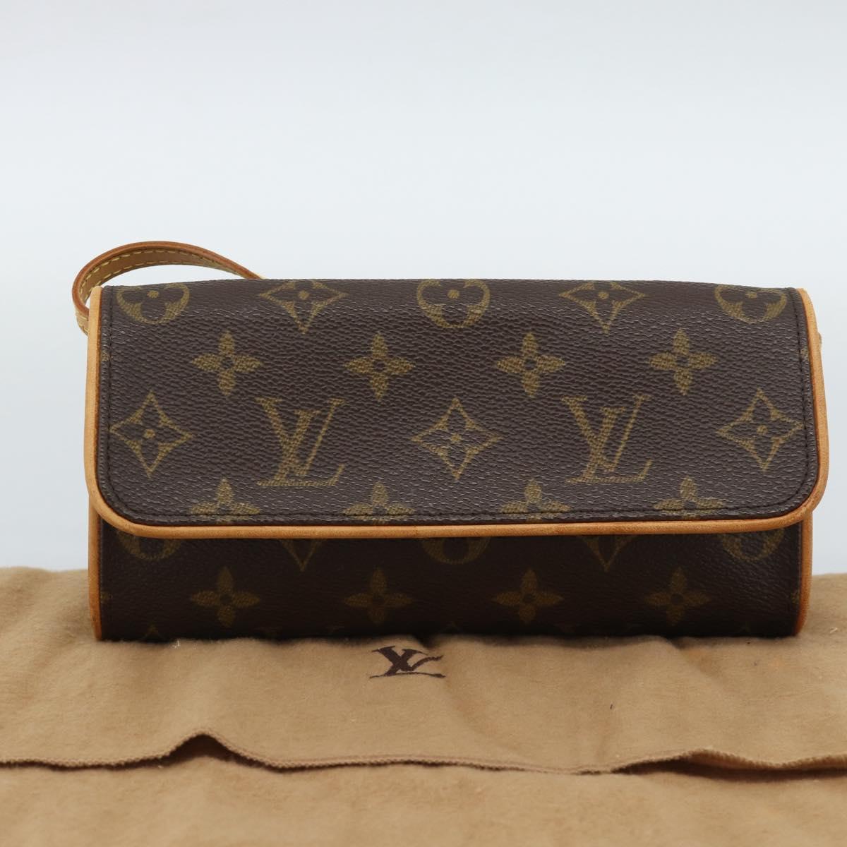 LOUIS VUITTON Monogram Pochette Twin PM Shoulder Bag M51854 LV Auth 186295V
