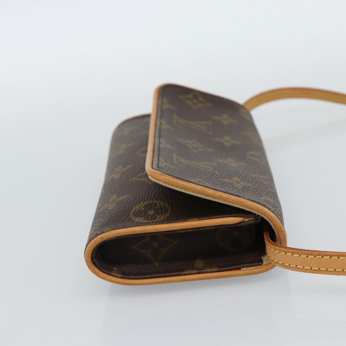 LOUIS VUITTON Monogram Pochette Twin PM Shoulder Bag M51854 LV Auth 186295V