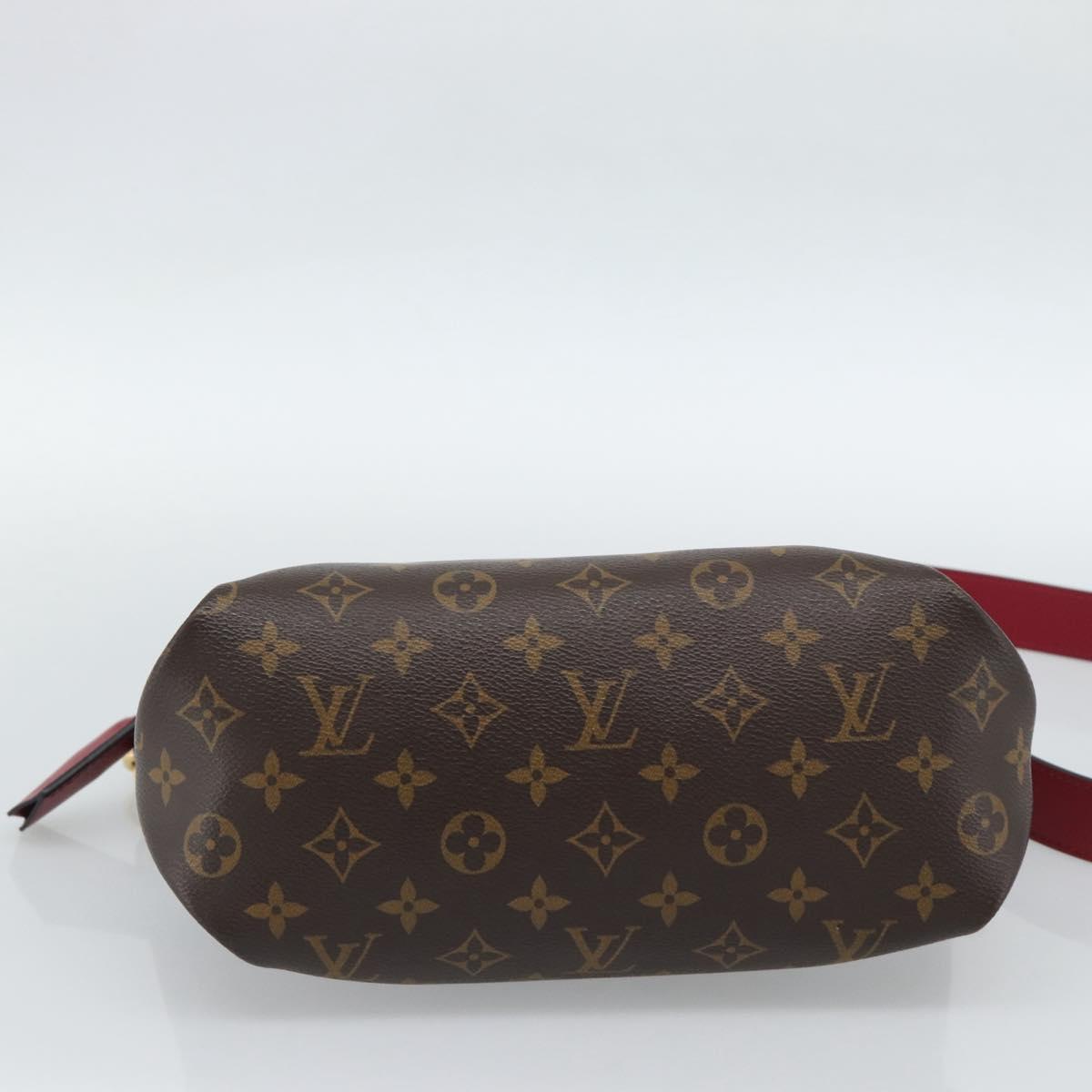 LOUIS VUITTON Monogram Flower Zip Tote PM Tote Bag Fuchsia M44350 Auth 186296A
