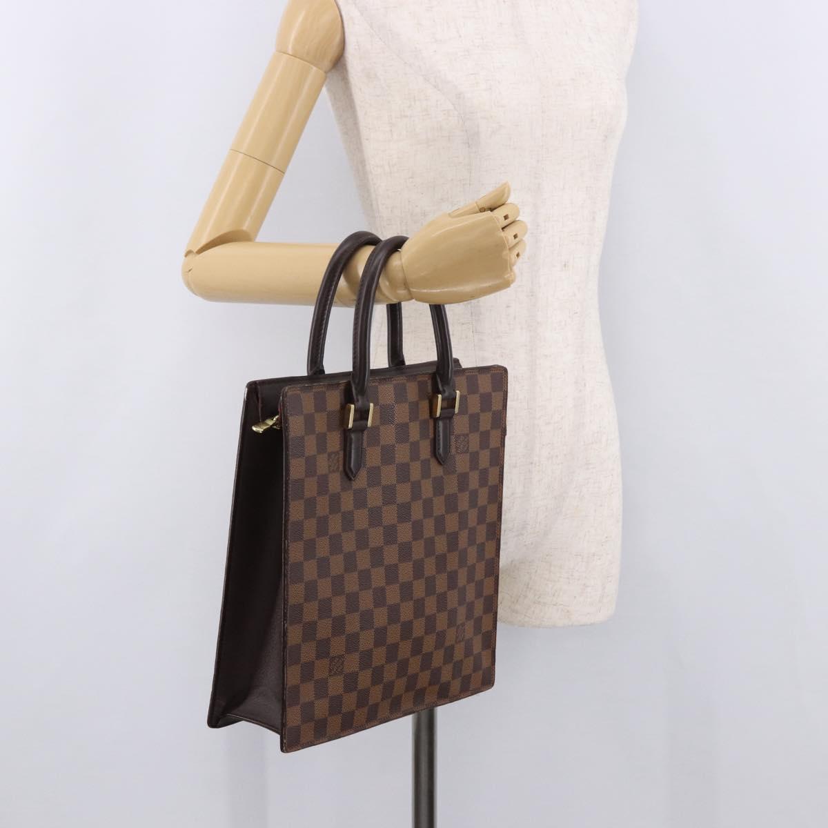 LOUIS VUITTON Damier Ebene Venice PM Hand Bag N51145 LV Auth 186314