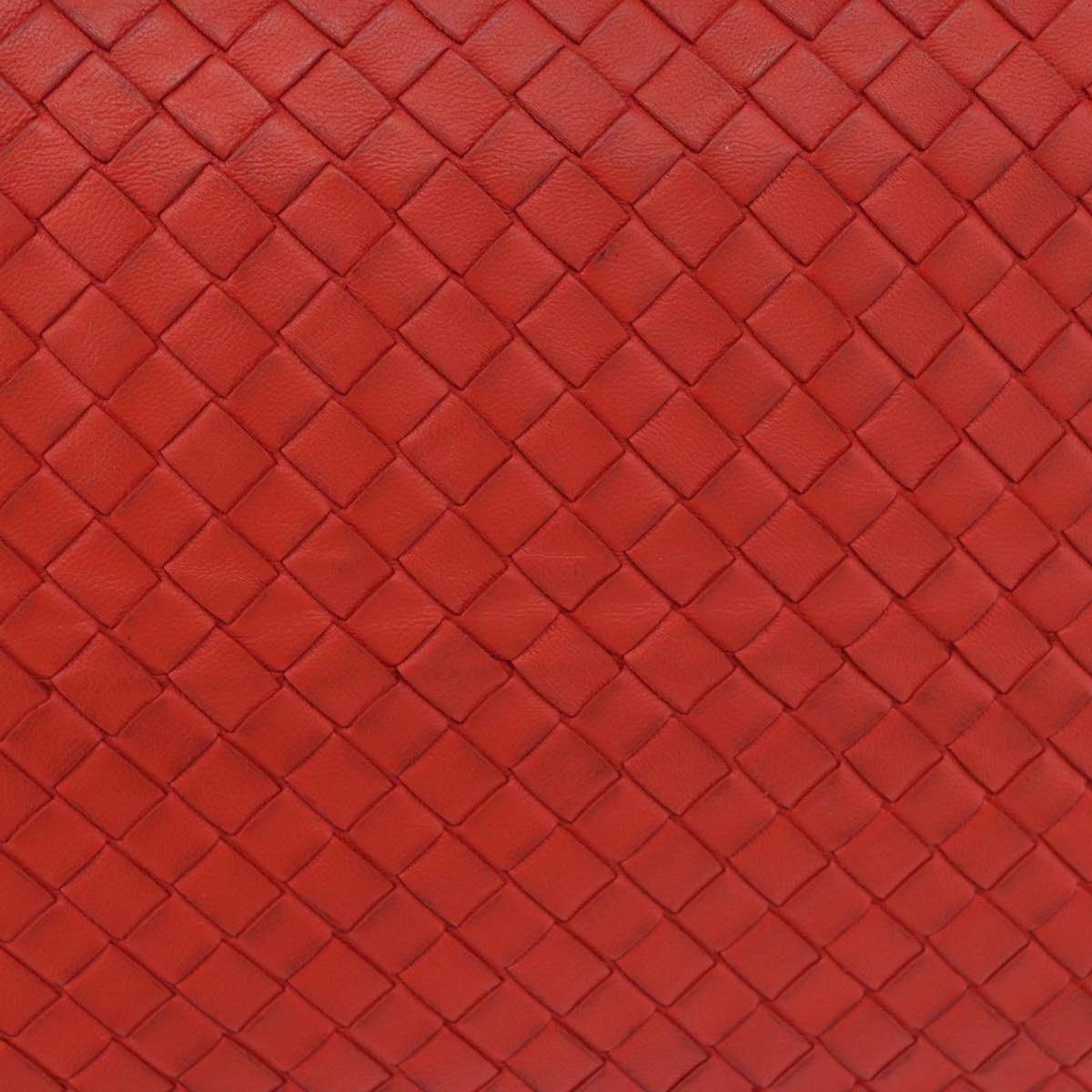 BOTTEGA VENETA INTRECCIATO Tote Bag Leather Red 222322 Auth 186324A