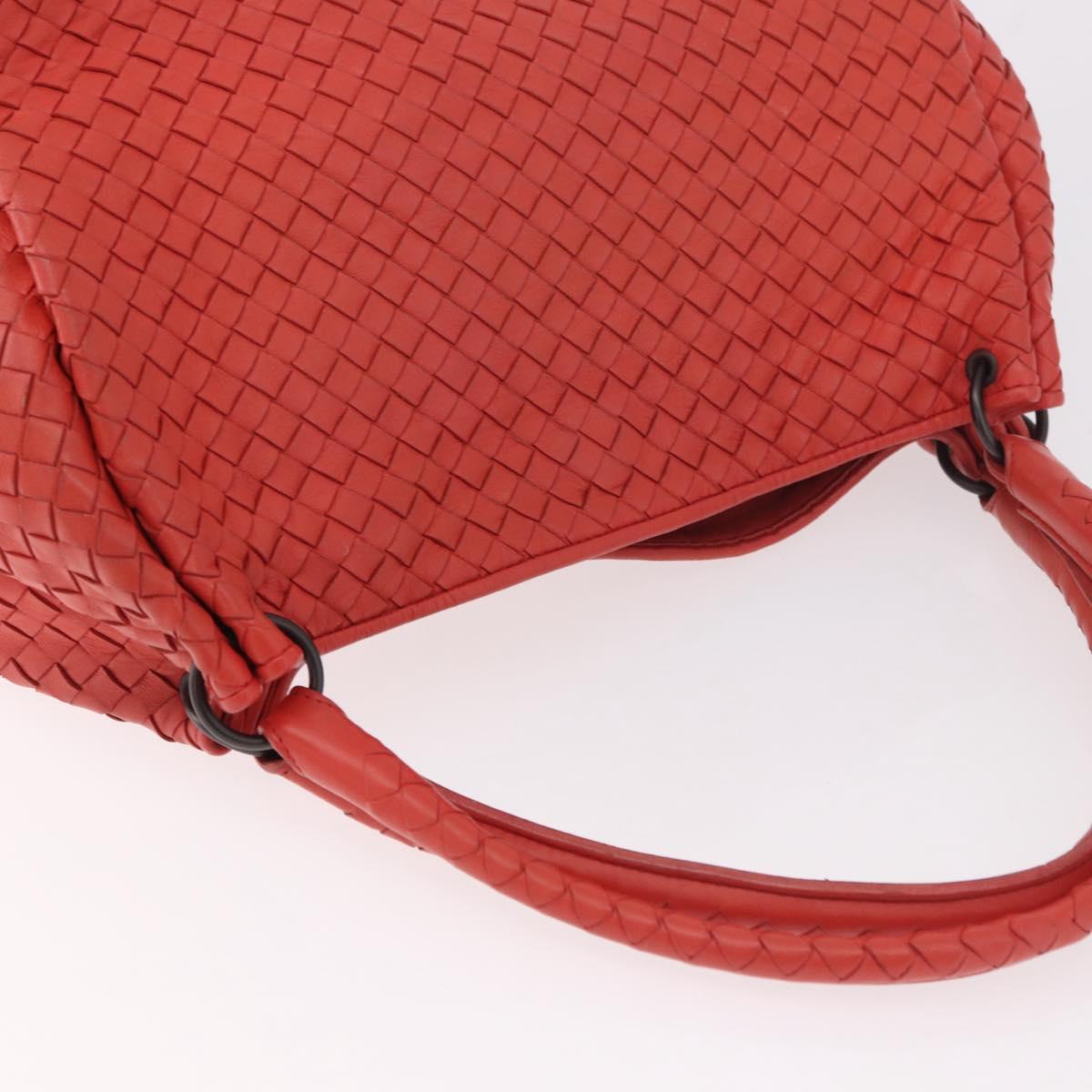 BOTTEGA VENETA INTRECCIATO Tote Bag Leather Red 222322 Auth 186324A