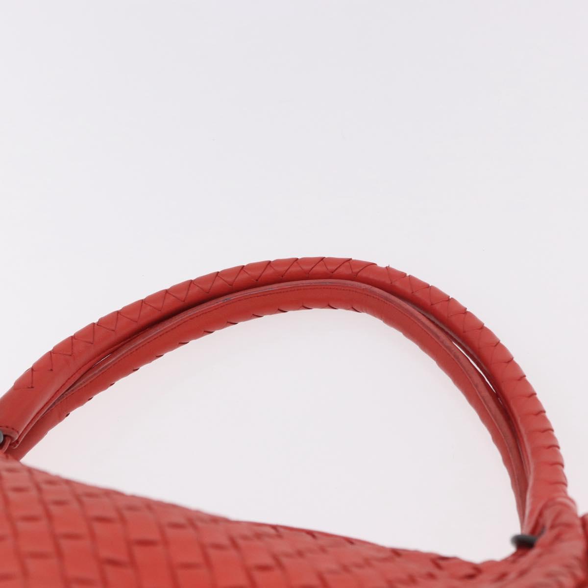 BOTTEGA VENETA INTRECCIATO Tote Bag Leather Red 222322 Auth 186324A