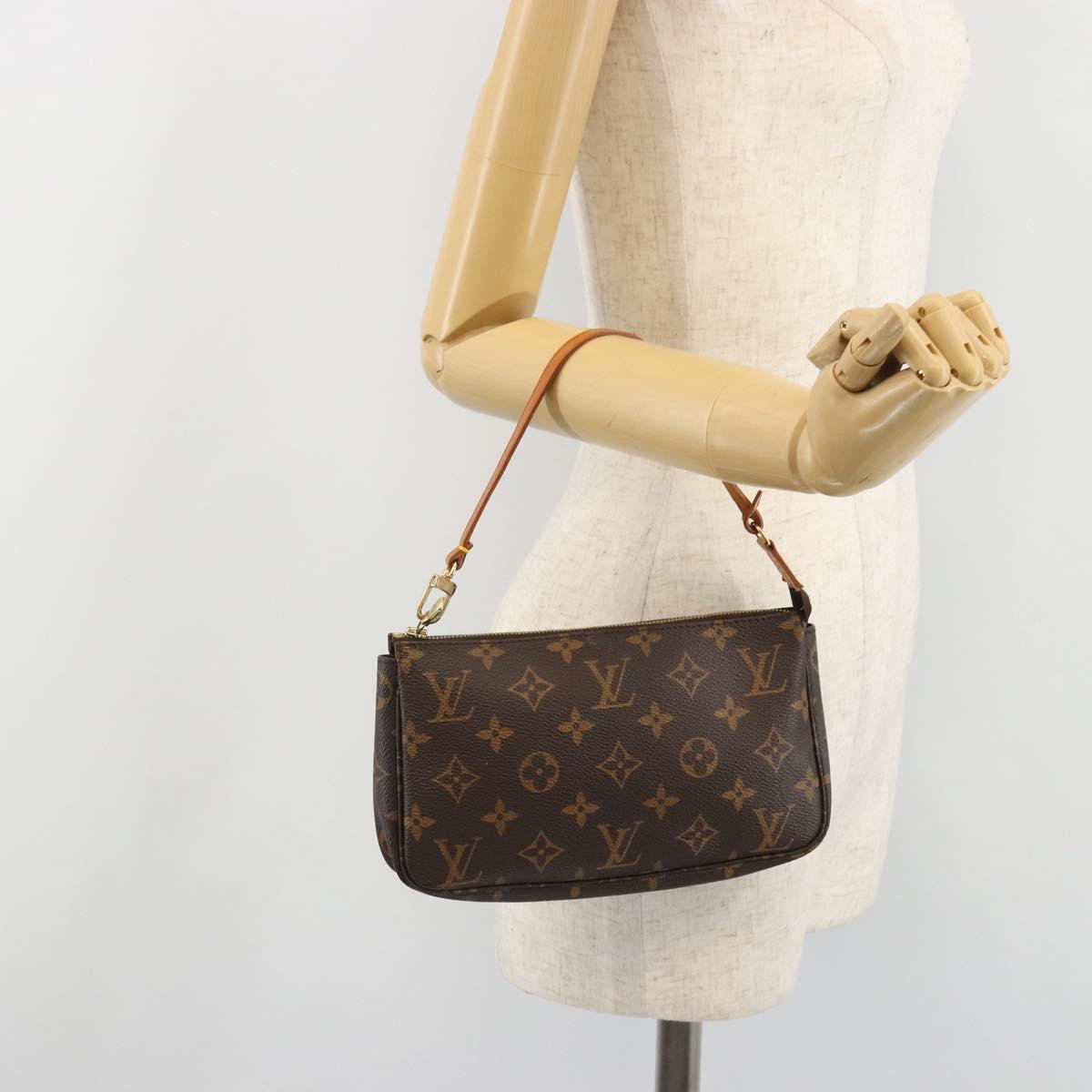 LOUIS VUITTON Monogram Pochette Accessoires Pouch M51980 LV Auth 186343A