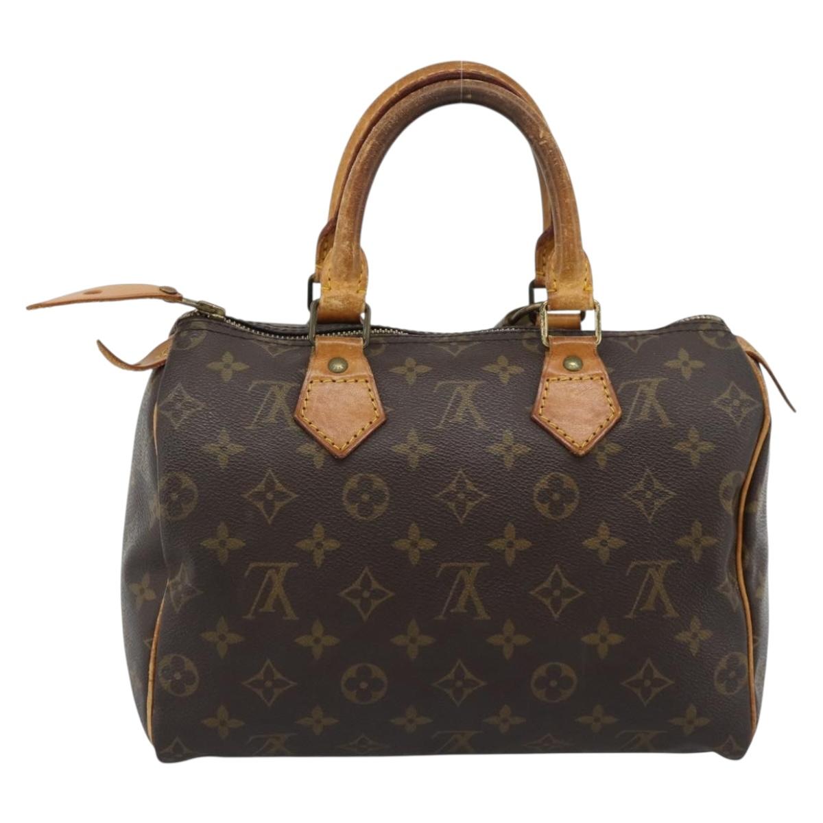 LOUIS VUITTON Monogram Speedy 25 Hand Bag M41528 LV Auth 186344A
