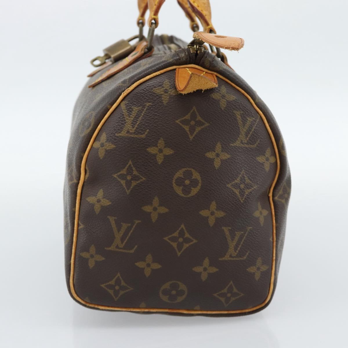 LOUIS VUITTON Monogram Speedy 25 Hand Bag M41528 LV Auth 186344A