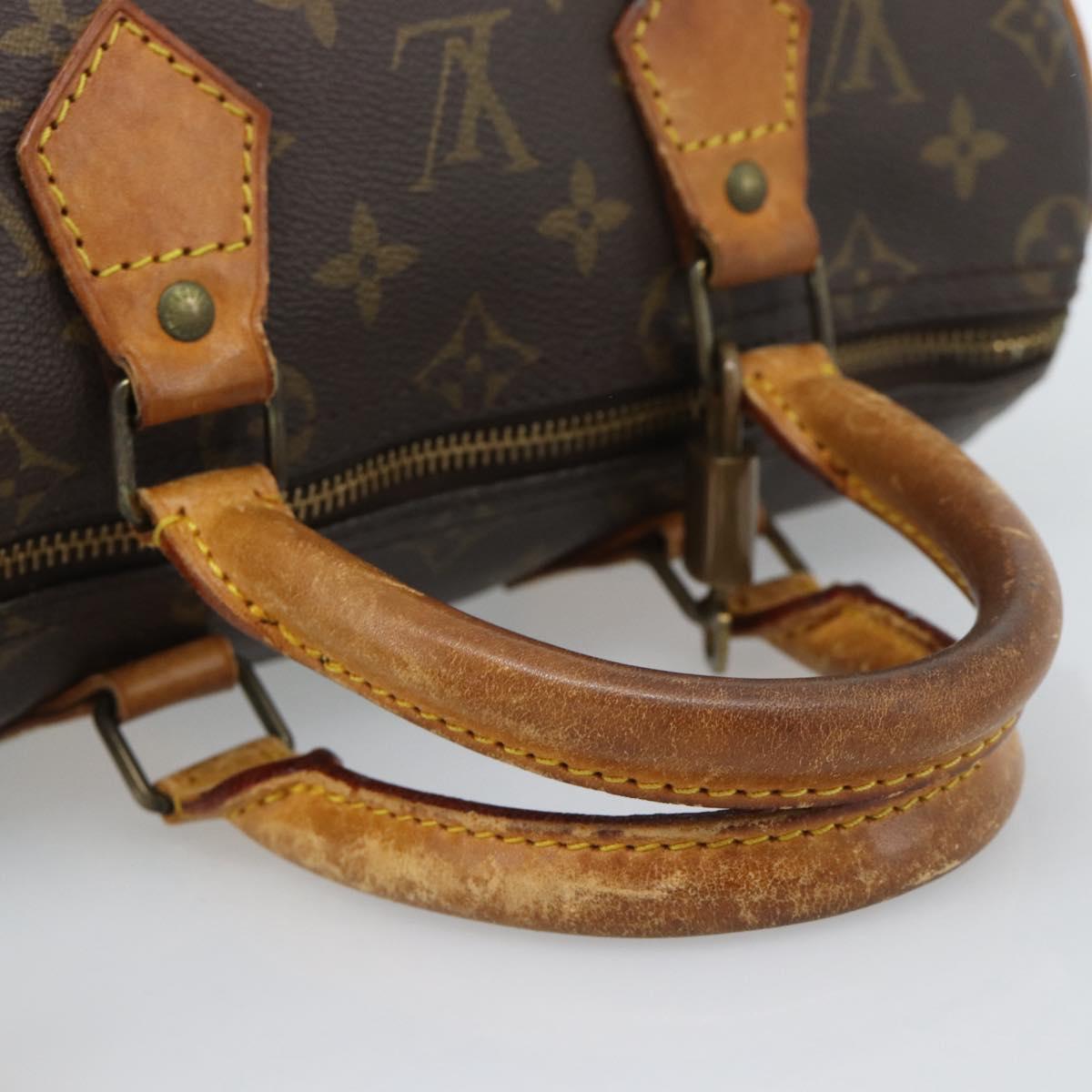 LOUIS VUITTON Monogram Speedy 25 Hand Bag M41528 LV Auth 186344A