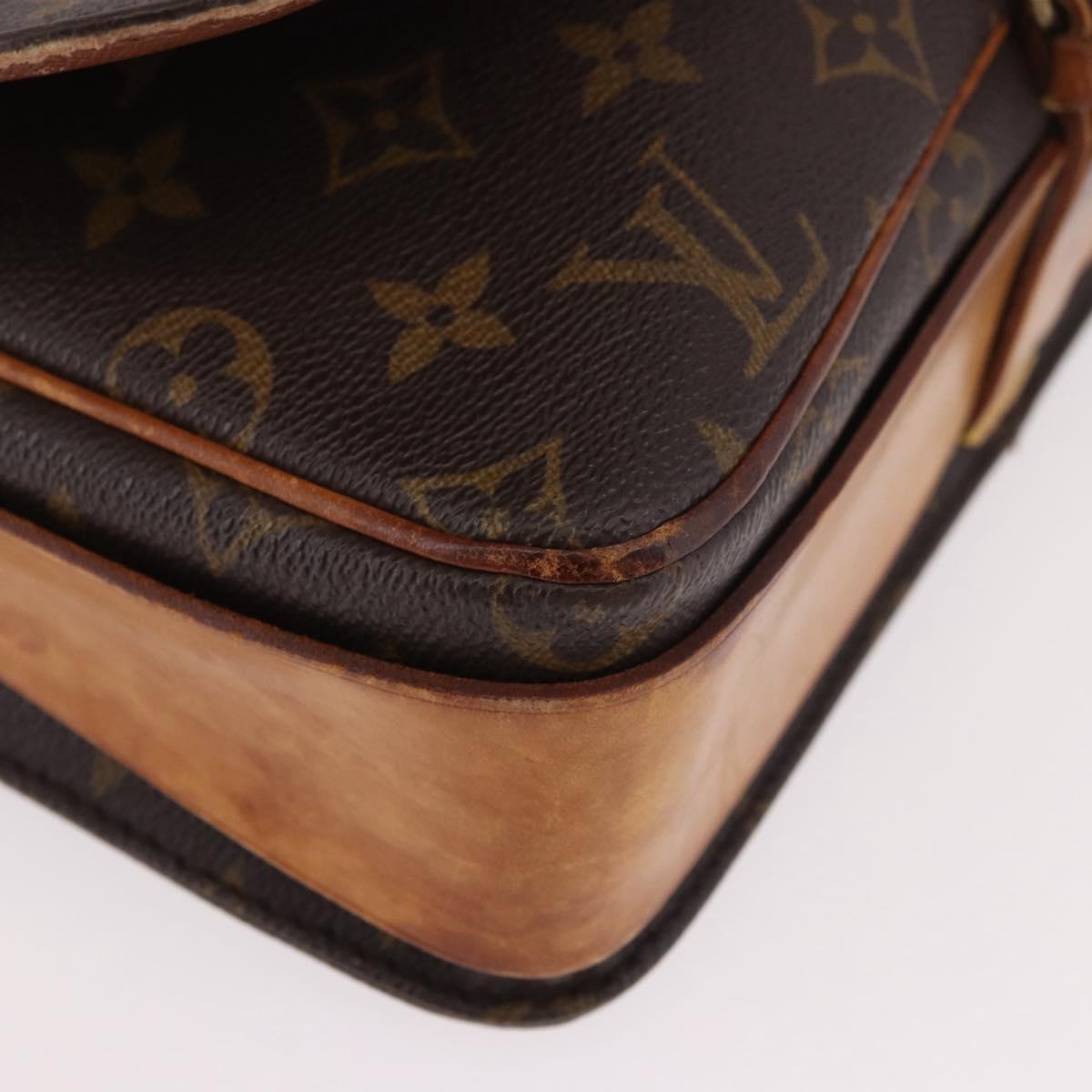 LOUIS VUITTON Monogram Cartouchiere GM Shoulder Bag M51252 LV Auth 186346