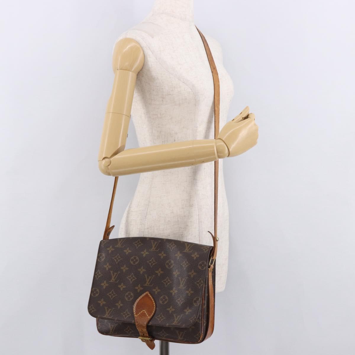 LOUIS VUITTON Monogram Cartouchiere GM Shoulder Bag M51252 LV Auth 186346