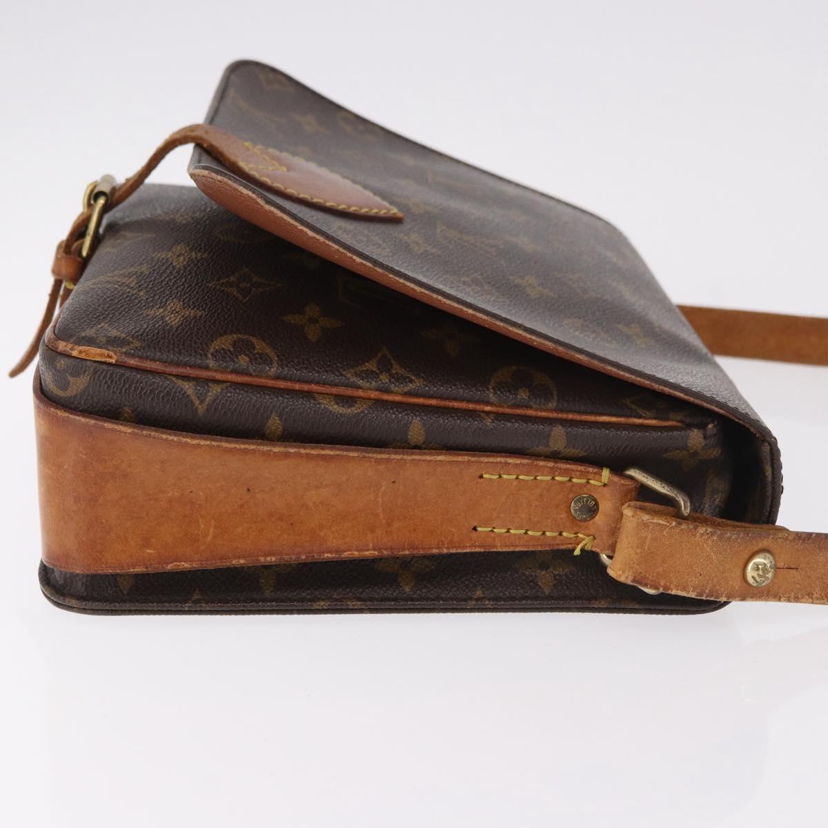 LOUIS VUITTON Monogram Cartouchiere GM Shoulder Bag M51252 LV Auth 186346