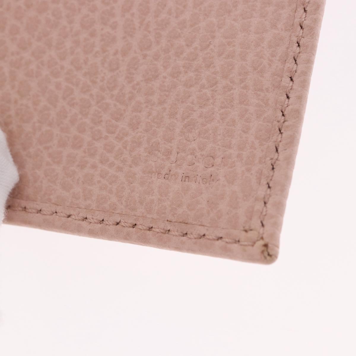 GUCCI GG Marmont Wallet Leather Pink Gold 524672 Auth 186349M
