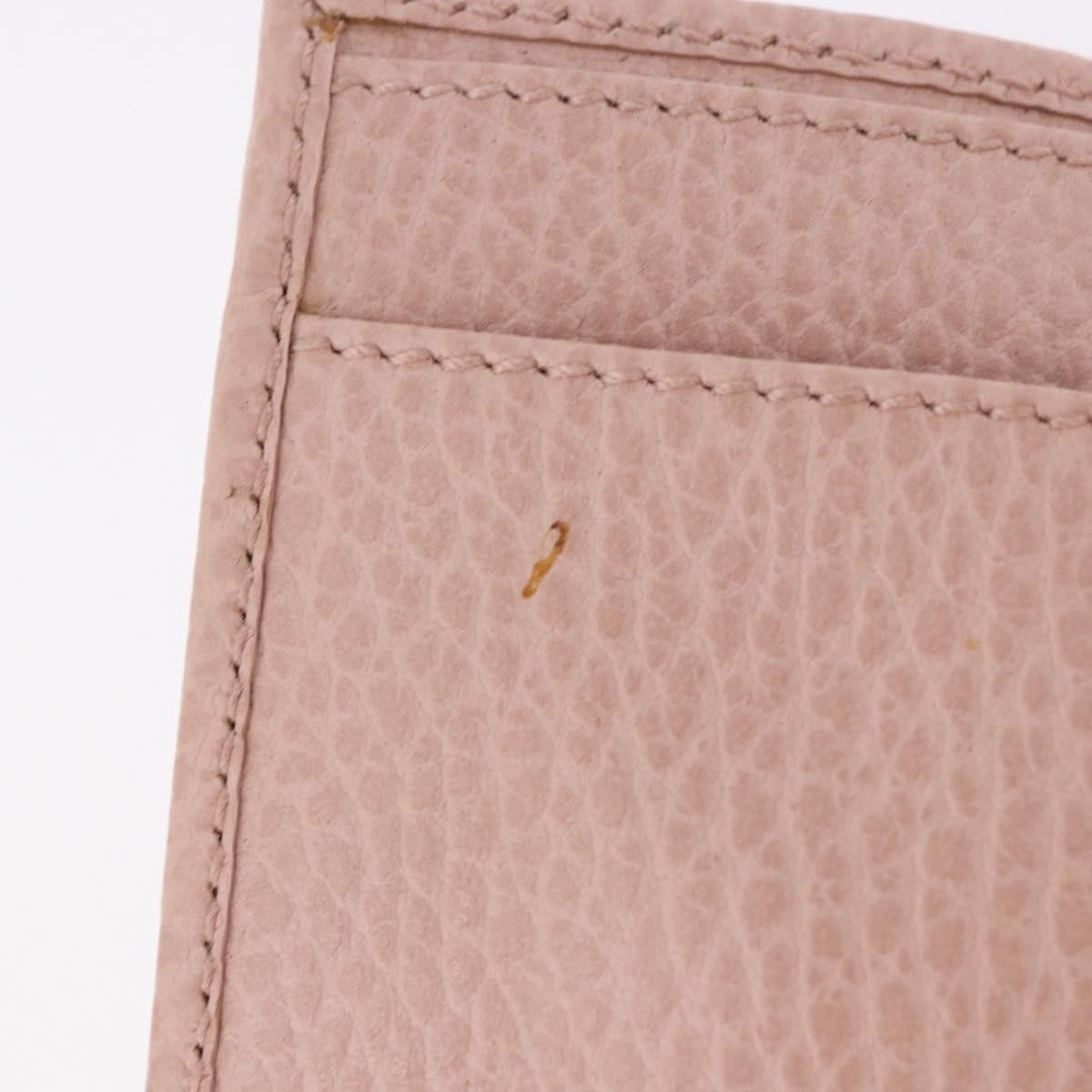 GUCCI GG Marmont Wallet Leather Pink Gold 524672 Auth 186349M