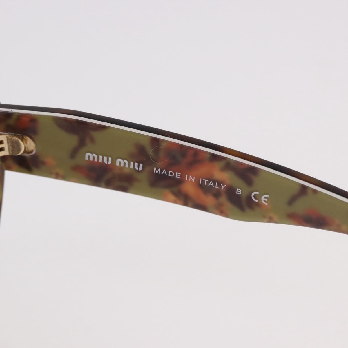 Miu Miu Sunglasses plastic Brown Auth 186352M