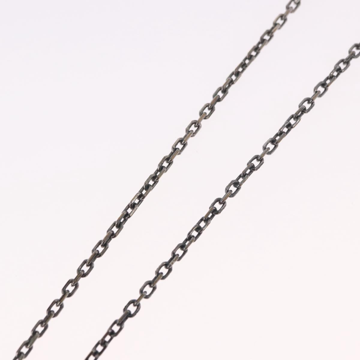 LOUIS VUITTON Pendant Valentine Padlock Necklace metal Black M01149 Auth 186353V
