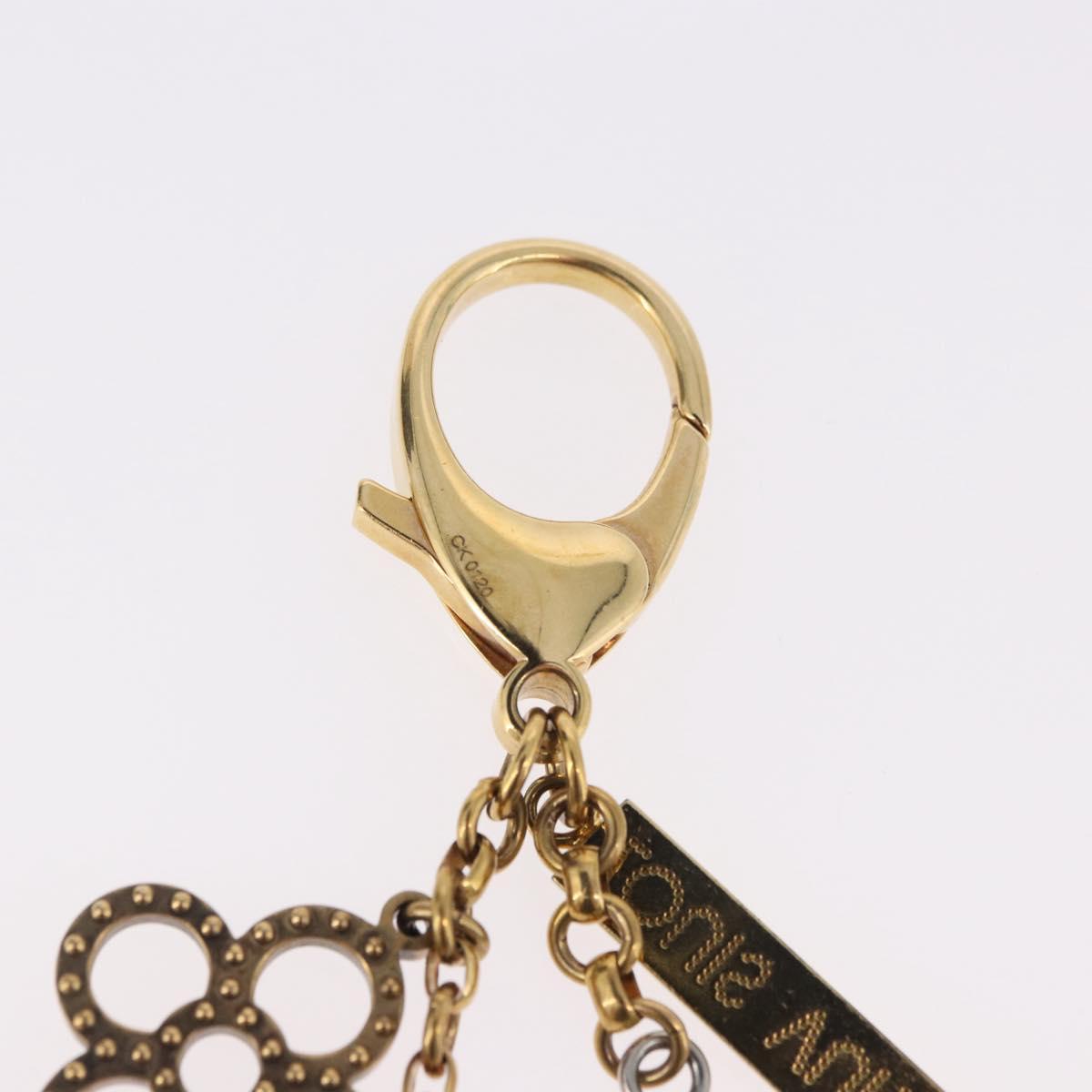 LOUIS VUITTON Bijou Sac Tapage Charm metal Gold Silver M65722 LV Auth 186356A