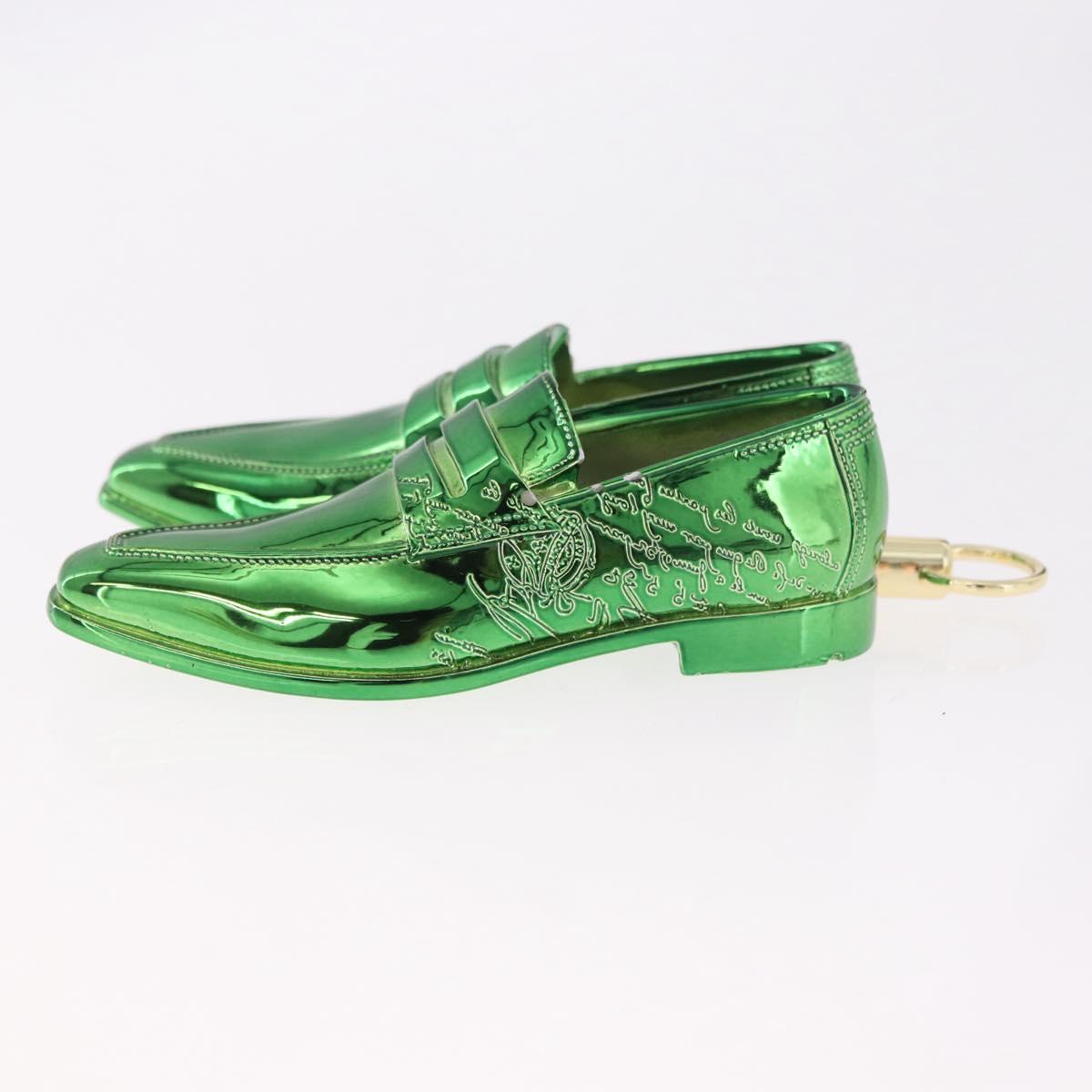 Berluti Key Ring metal Green Auth 186358M