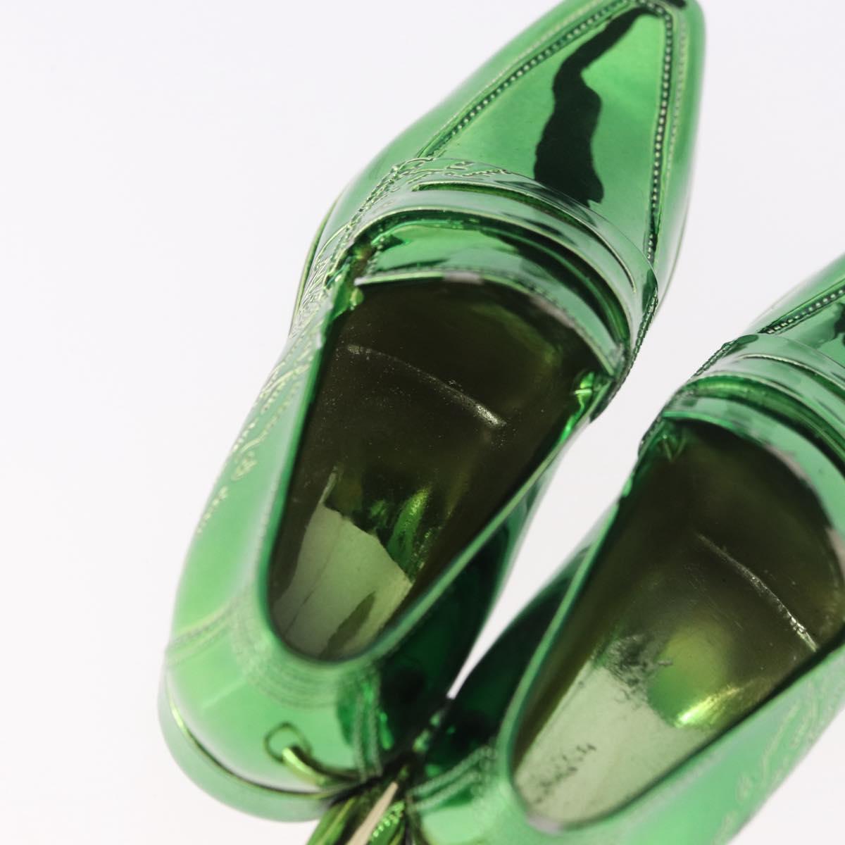 Berluti Key Ring metal Green Auth 186358M