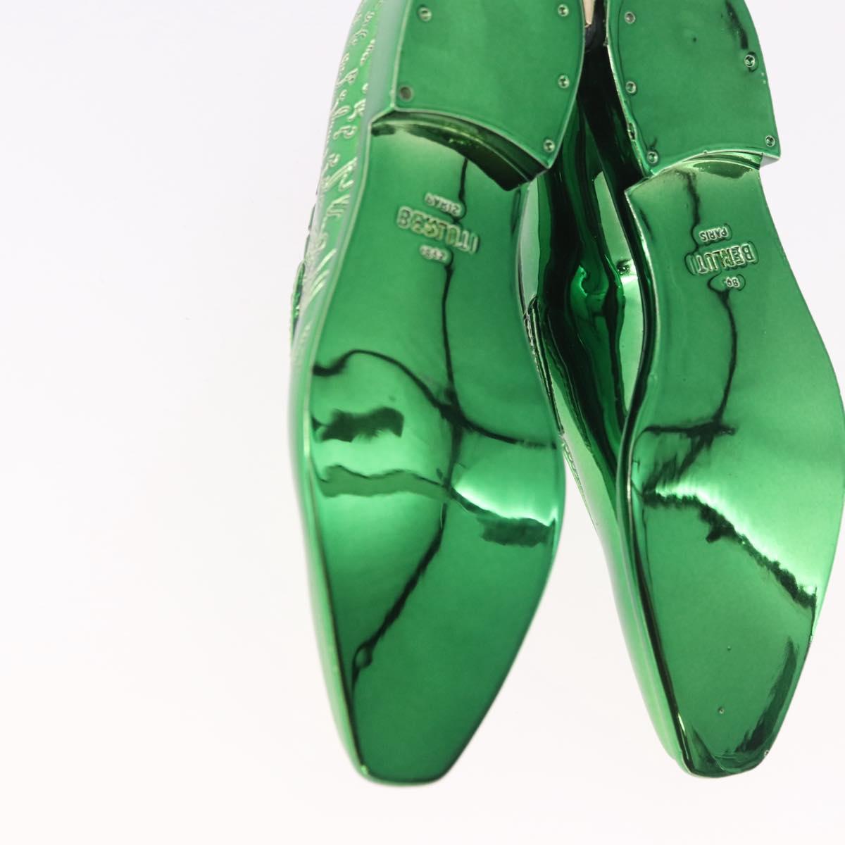 Berluti Key Ring metal Green Auth 186358M