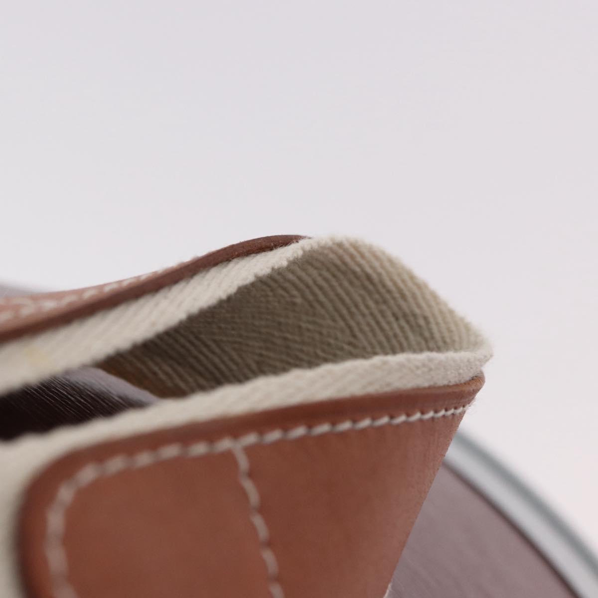 HERMES Saddle Box metal Brown Auth 186368