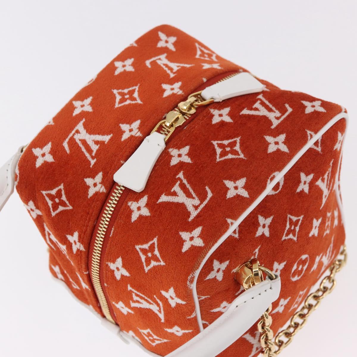LOUIS VUITTON Monogram Jaguar LV Match Square Bag Orange M46212 Auth 186370SAM