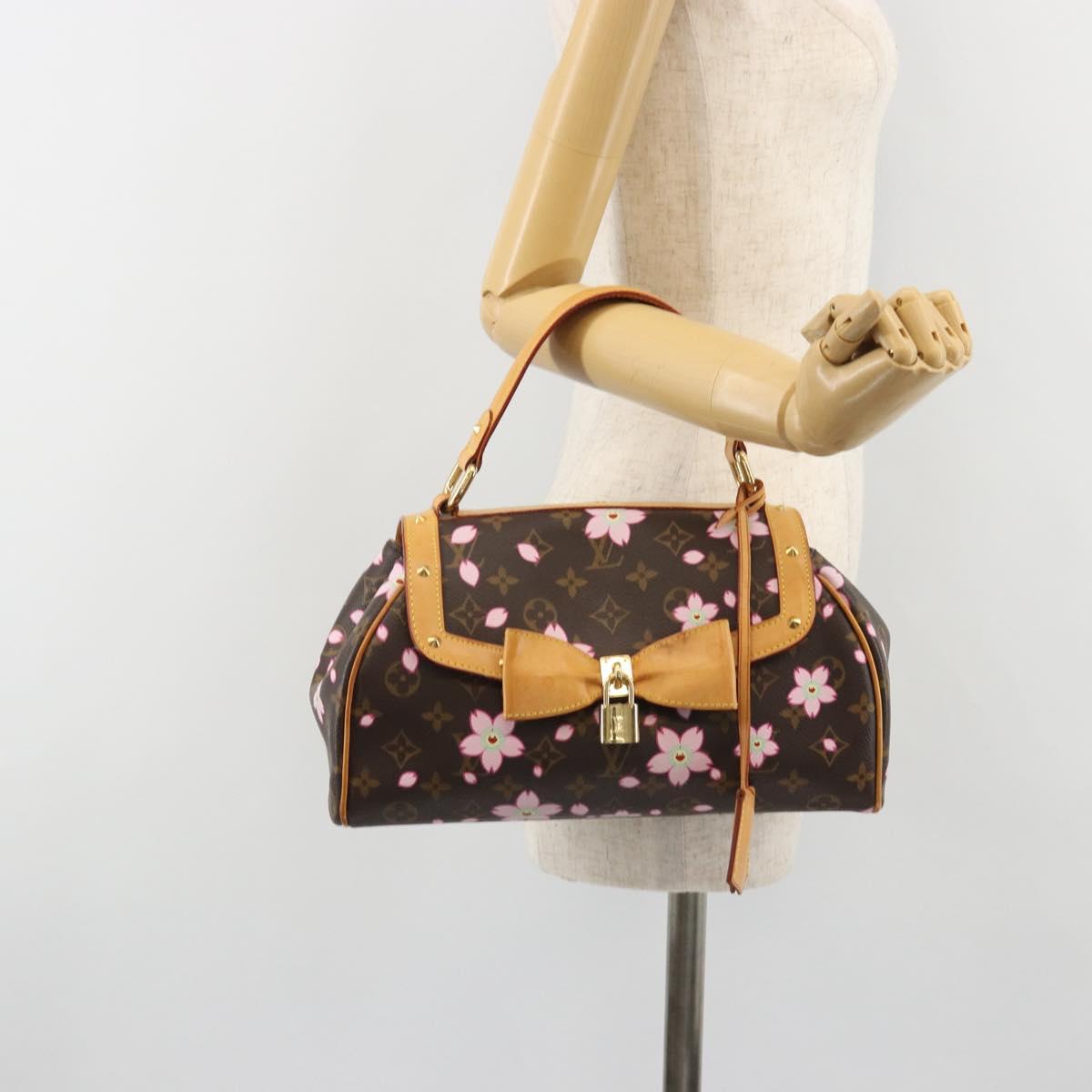 LOUIS VUITTON Monogram Cherry Blossom Sac Retro PM Bag M92012 LV Auth 186371SAV