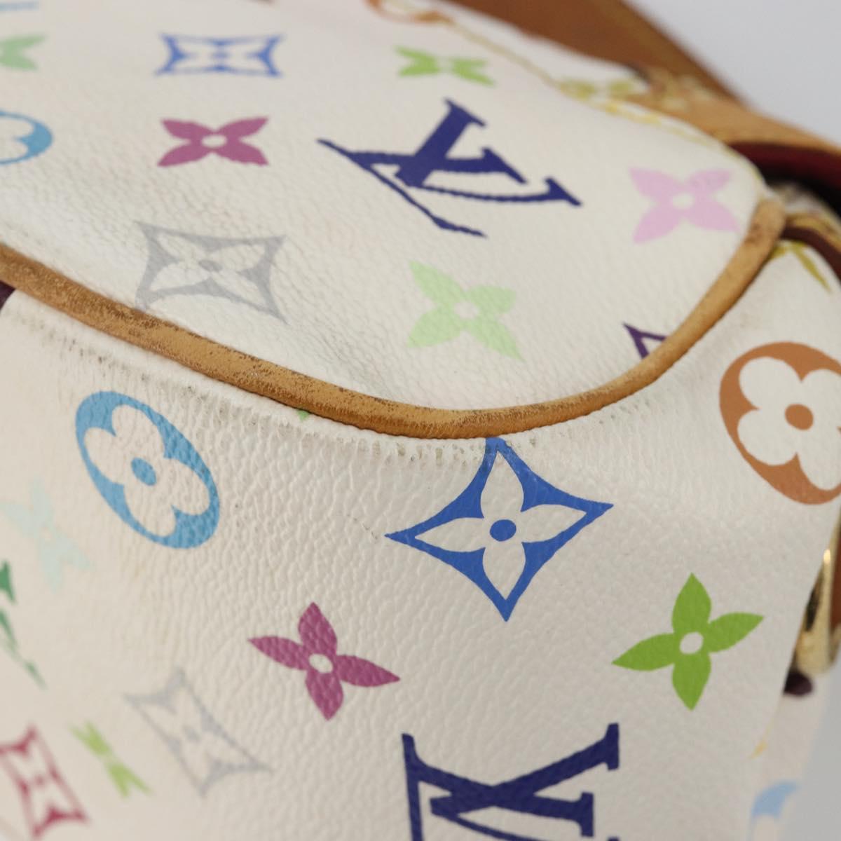 LOUIS VUITTON Monogram Multicolor Marilyn Shoulder Bag White M40206 Auth 186372