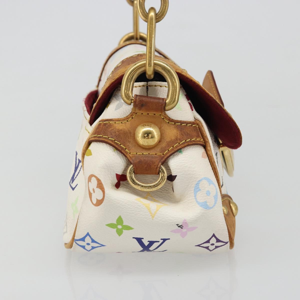 LOUIS VUITTON Monogram Multicolor Marilyn Shoulder Bag White M40206 Auth 186372
