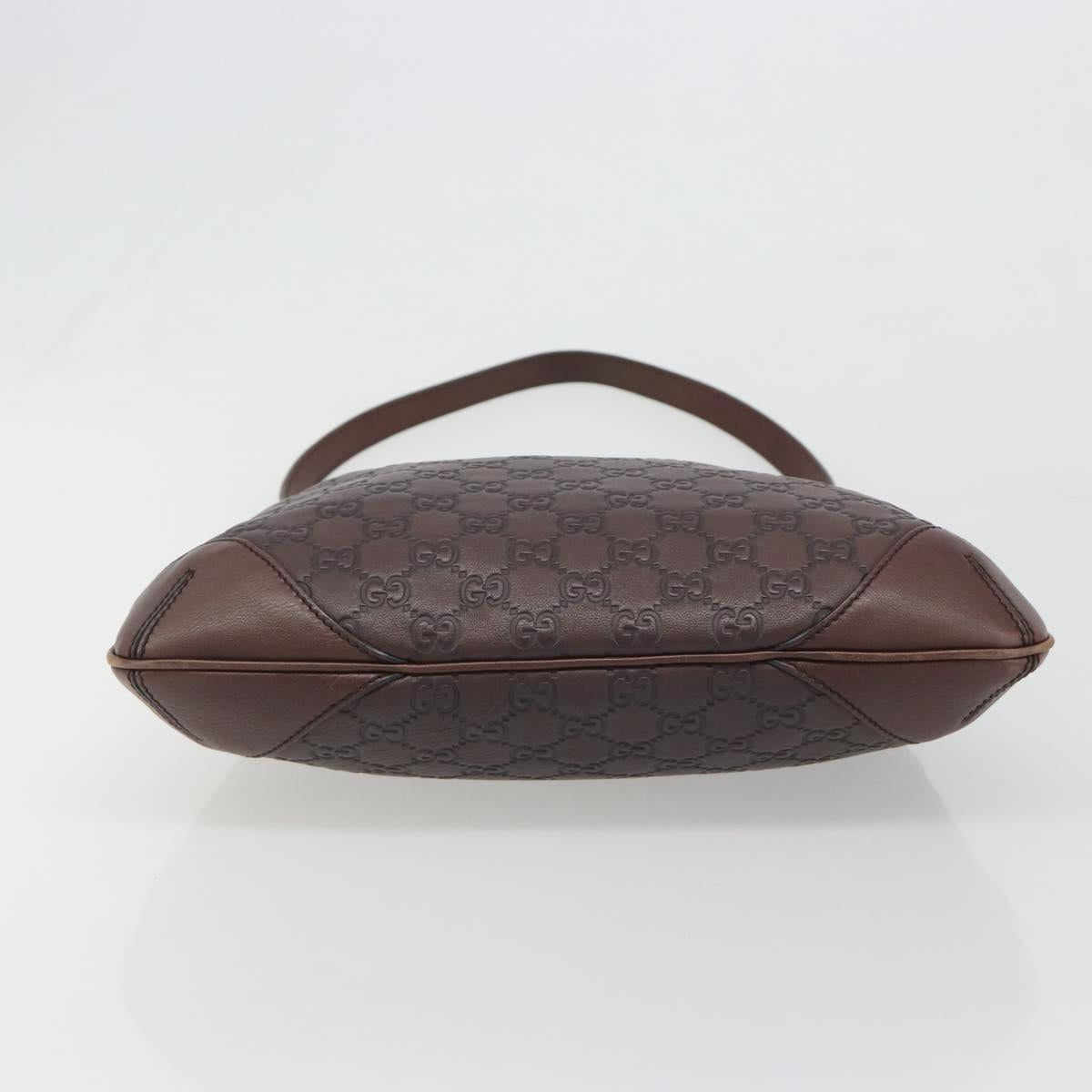 GUCCI GG Canvas Guccissima Bag Leather Outlet Brown Gold 248272 Auth 186379V