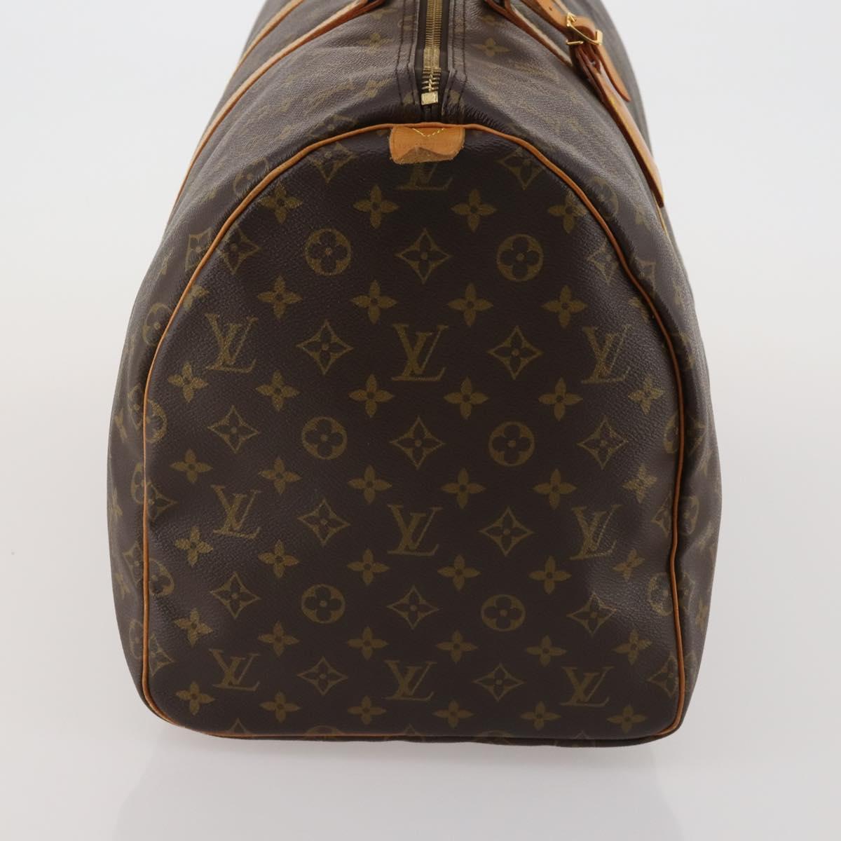 LOUIS VUITTON Monogram Keepall 55 Boston Bag M41424 LV Auth 186387A