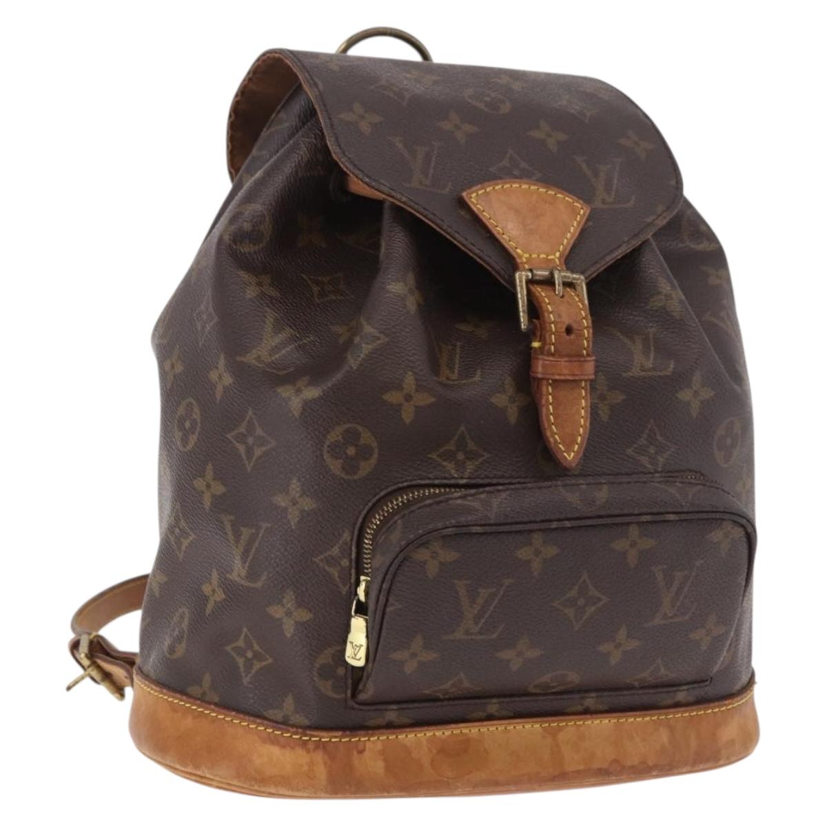 LOUIS VUITTON Monogram Montsouris MM Backpack M51136 LV Auth 186390