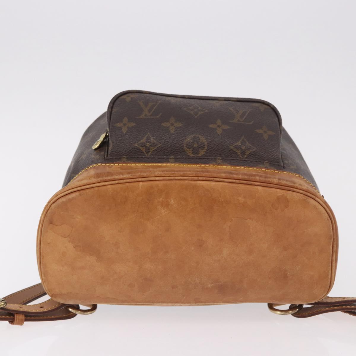 LOUIS VUITTON Monogram Montsouris MM Backpack M51136 LV Auth 186390