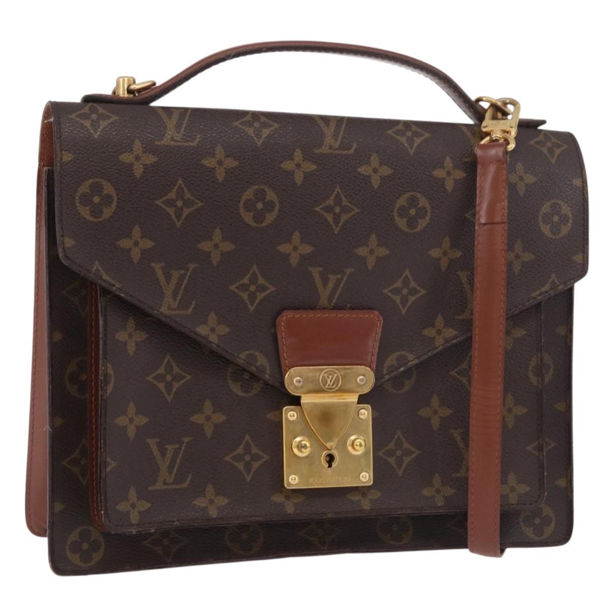 LOUIS VUITTON Monogram Monceau 28 Hand Bag M51185 LV Auth 186392