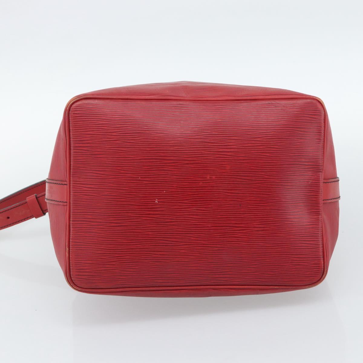 LOUIS VUITTON Epi Petit Noe Shoulder Bag Red M44107 LV Auth 186393