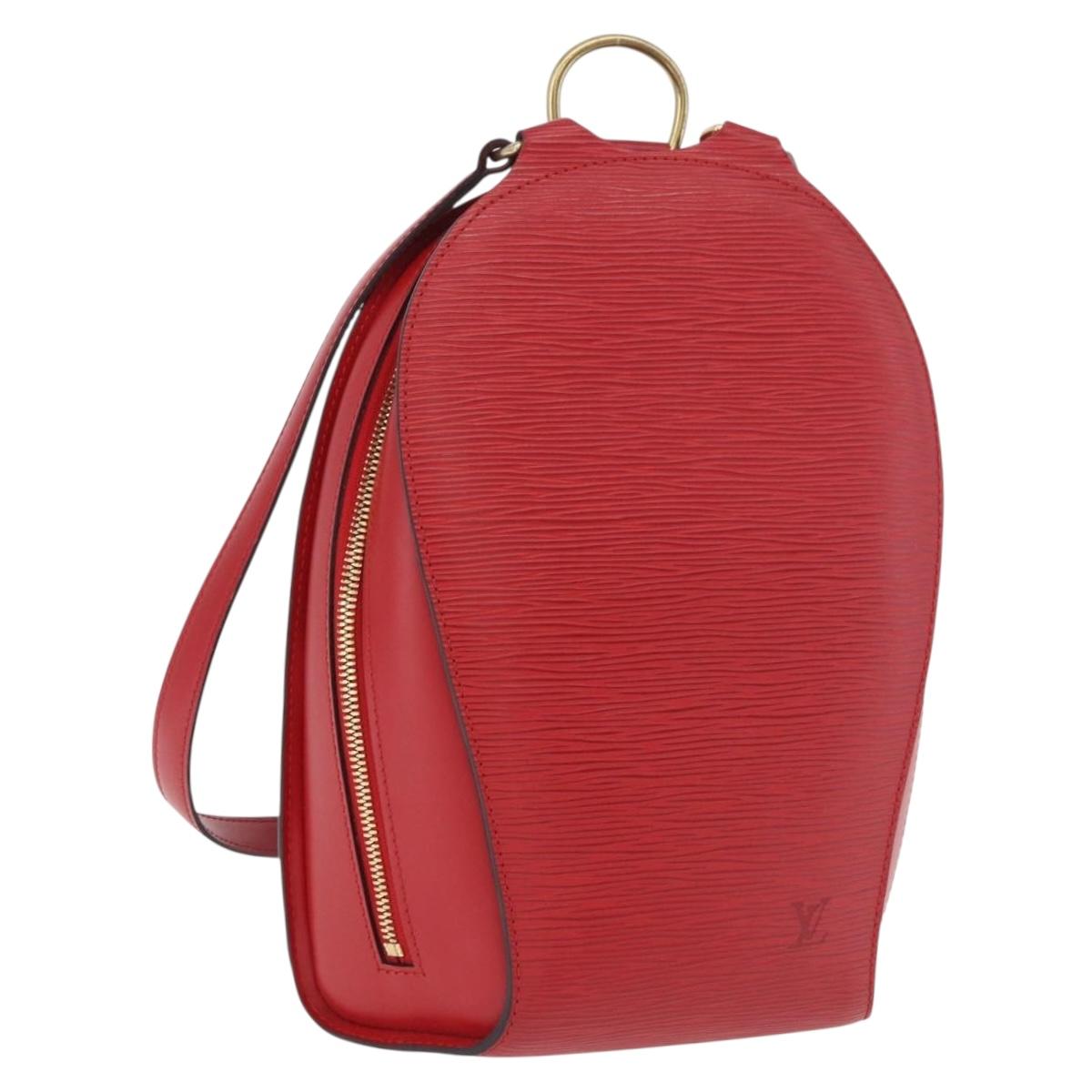 LOUIS VUITTON Epi Mabillon Backpack Castilian Red M52237 LV Auth 186394